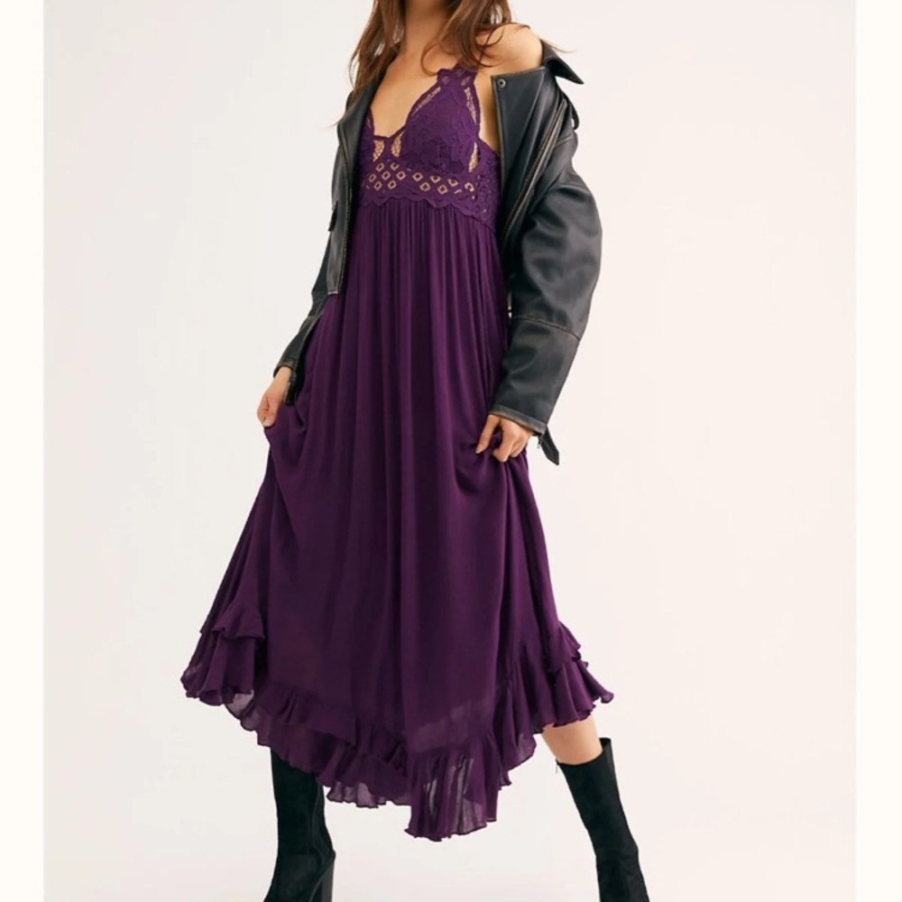 Free People Adella maxi NWT Plum M
